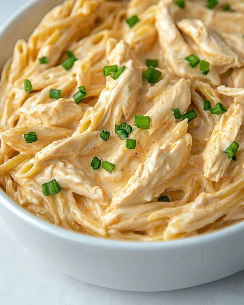 Homemade Easy Cheesy Buffalo Chicken Pasta photo