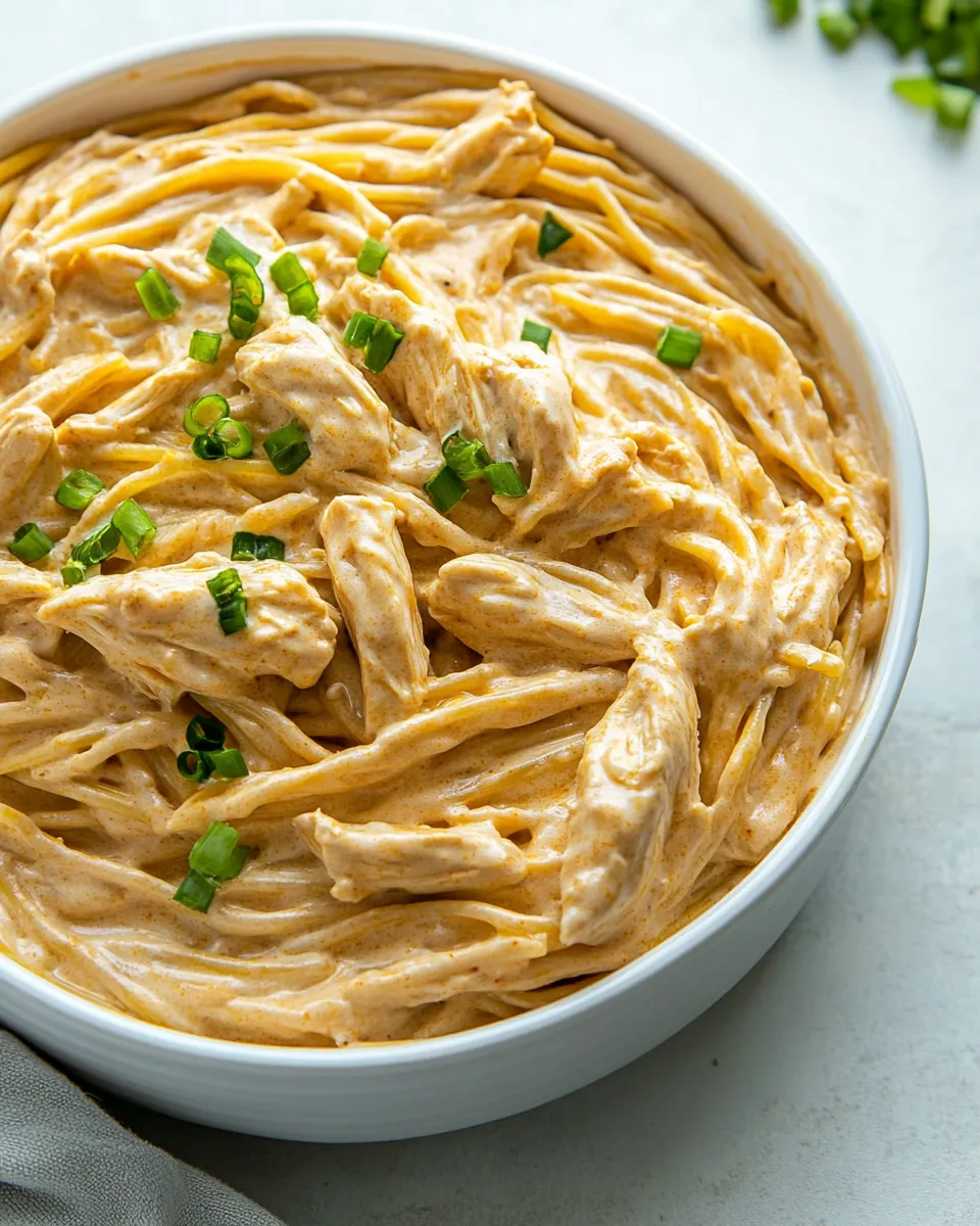 Delicious Easy Cheesy Buffalo Chicken Pasta recipe photo