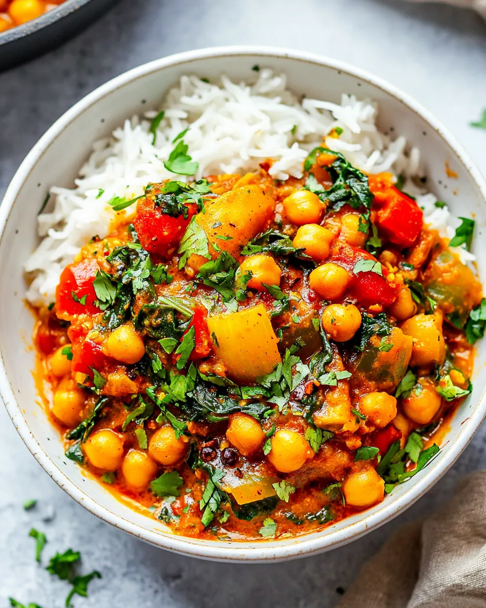 Delicious Easy Chickpea Curry recipe photo