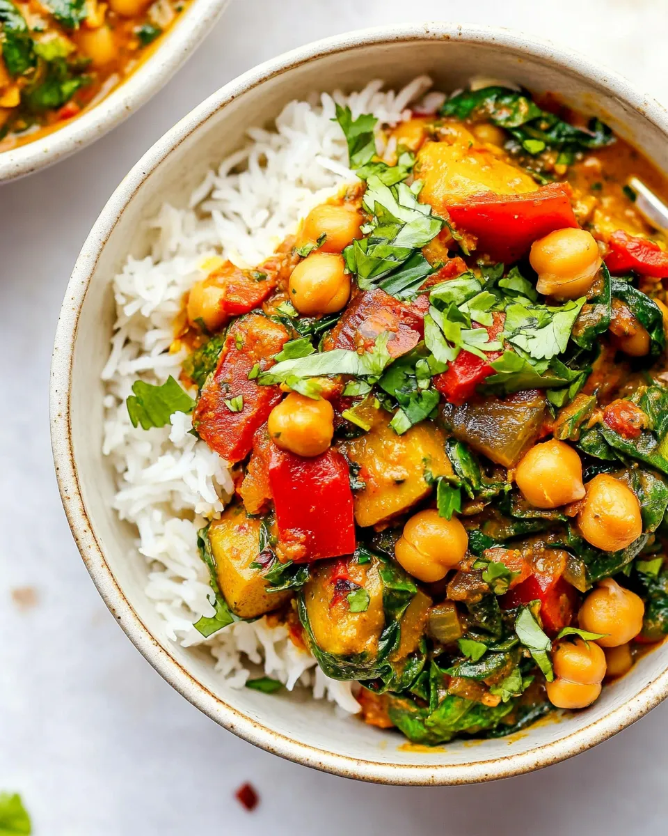 Quick Easy Chickpea Curry shot