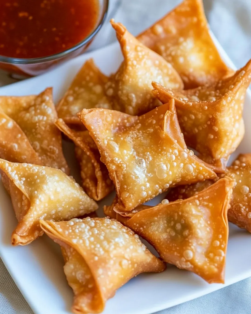 Quick Easy Cream Cheese Wontons shot