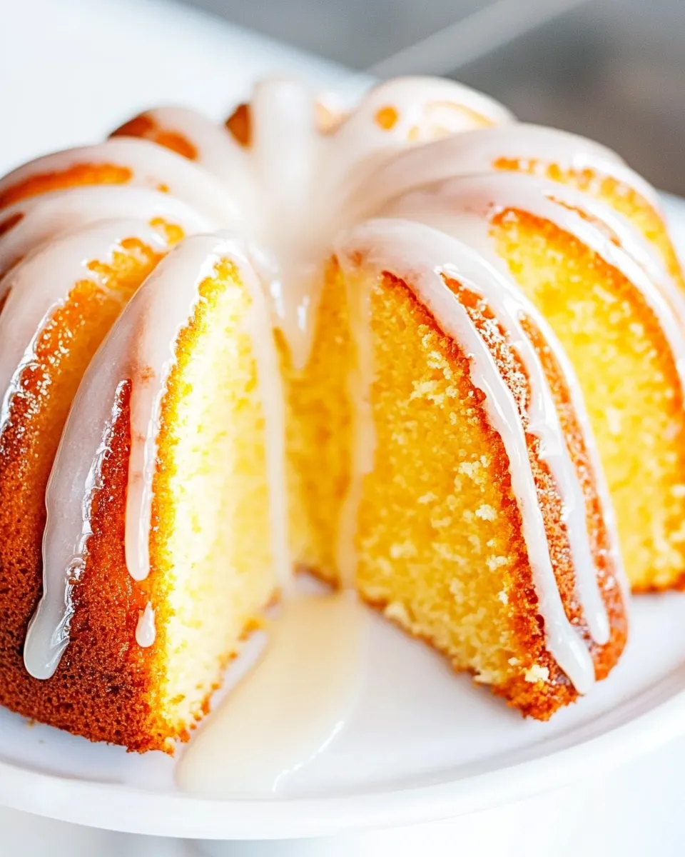 Delicious Easy Glazed Pound Cake recipe photo
