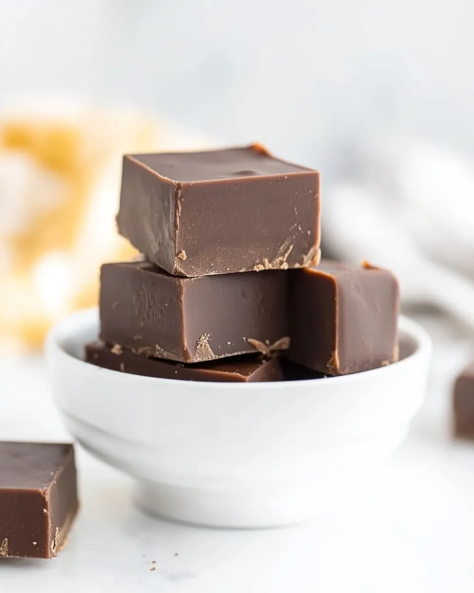 Delicious Easy Microwave Fudge Recipe shot
