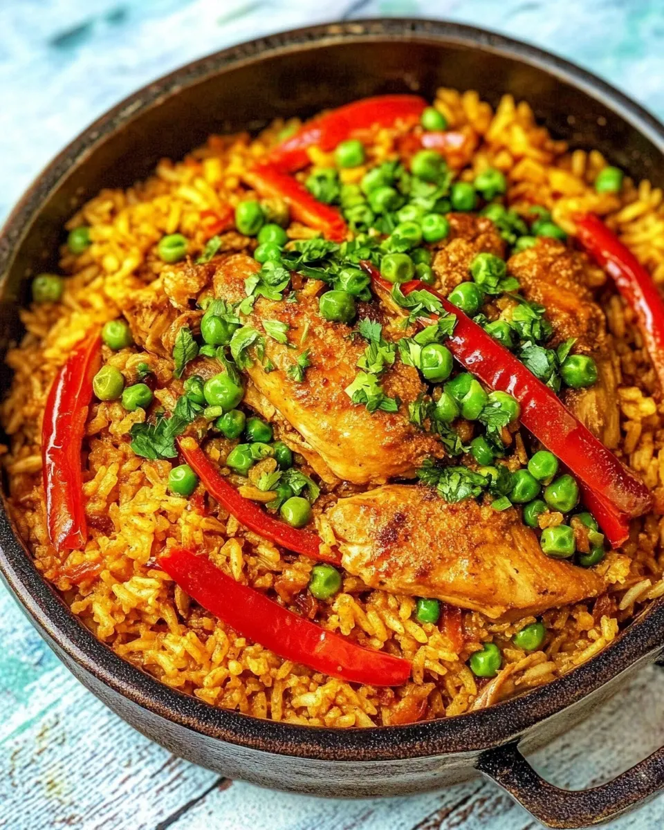 Quick Easy One-Pot Chicken & Rice Dinner shot