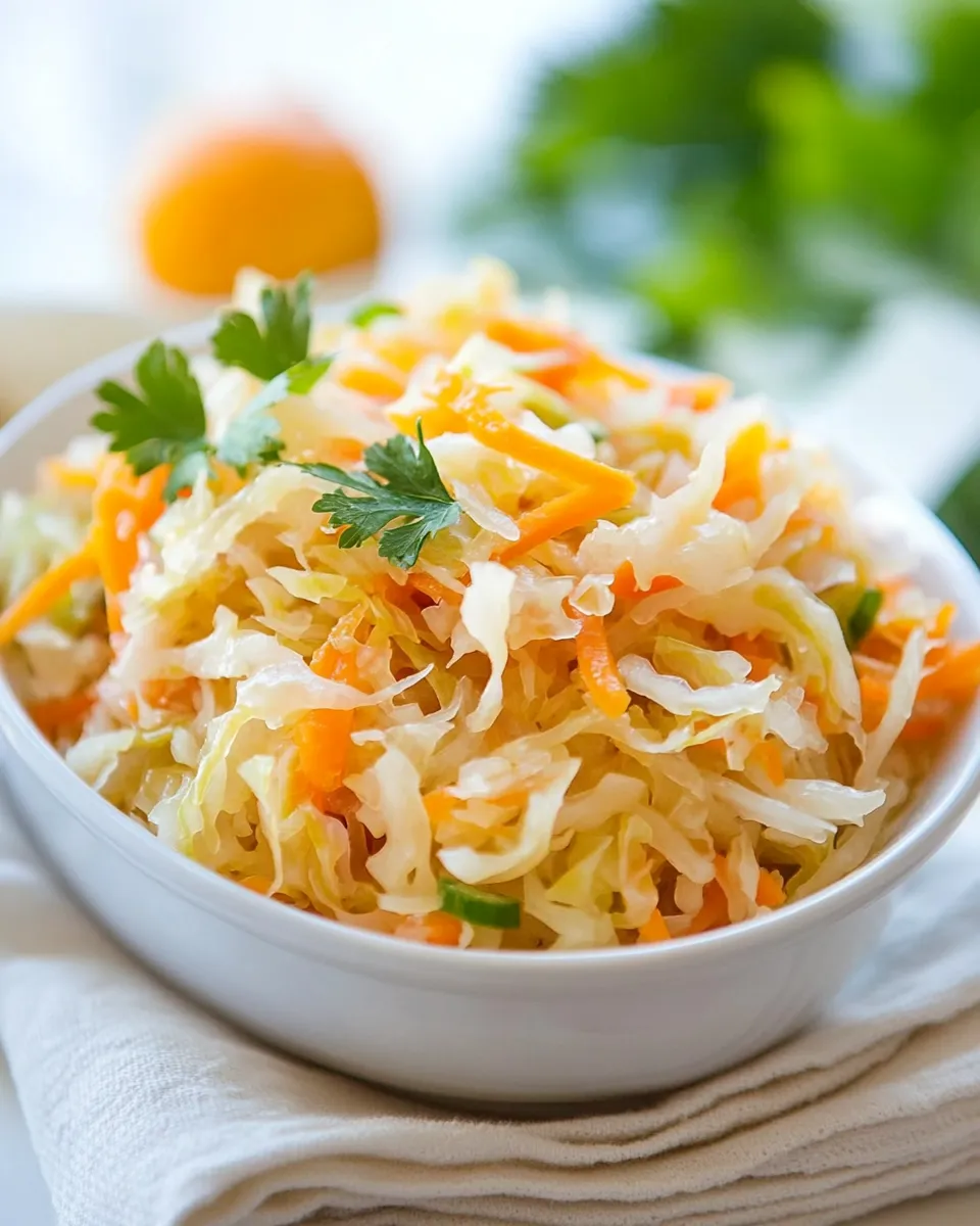 Quick Easy Overnight Sauerkraut Recipe dish photo