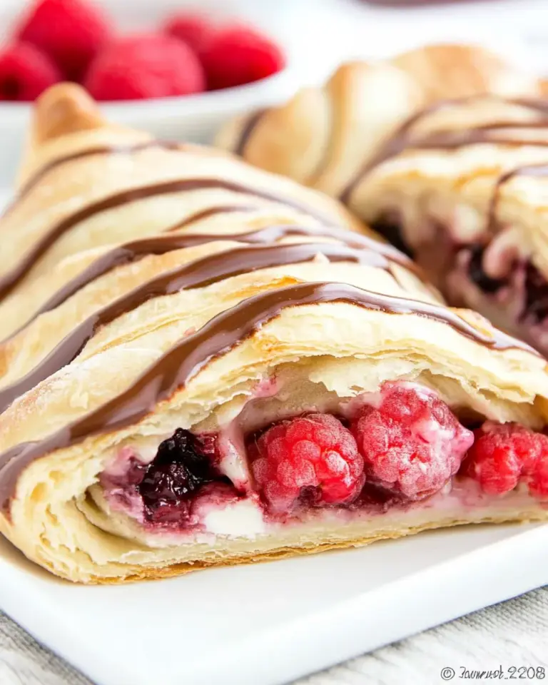 Homemade Easy Raspberry Nutella Danish photo
