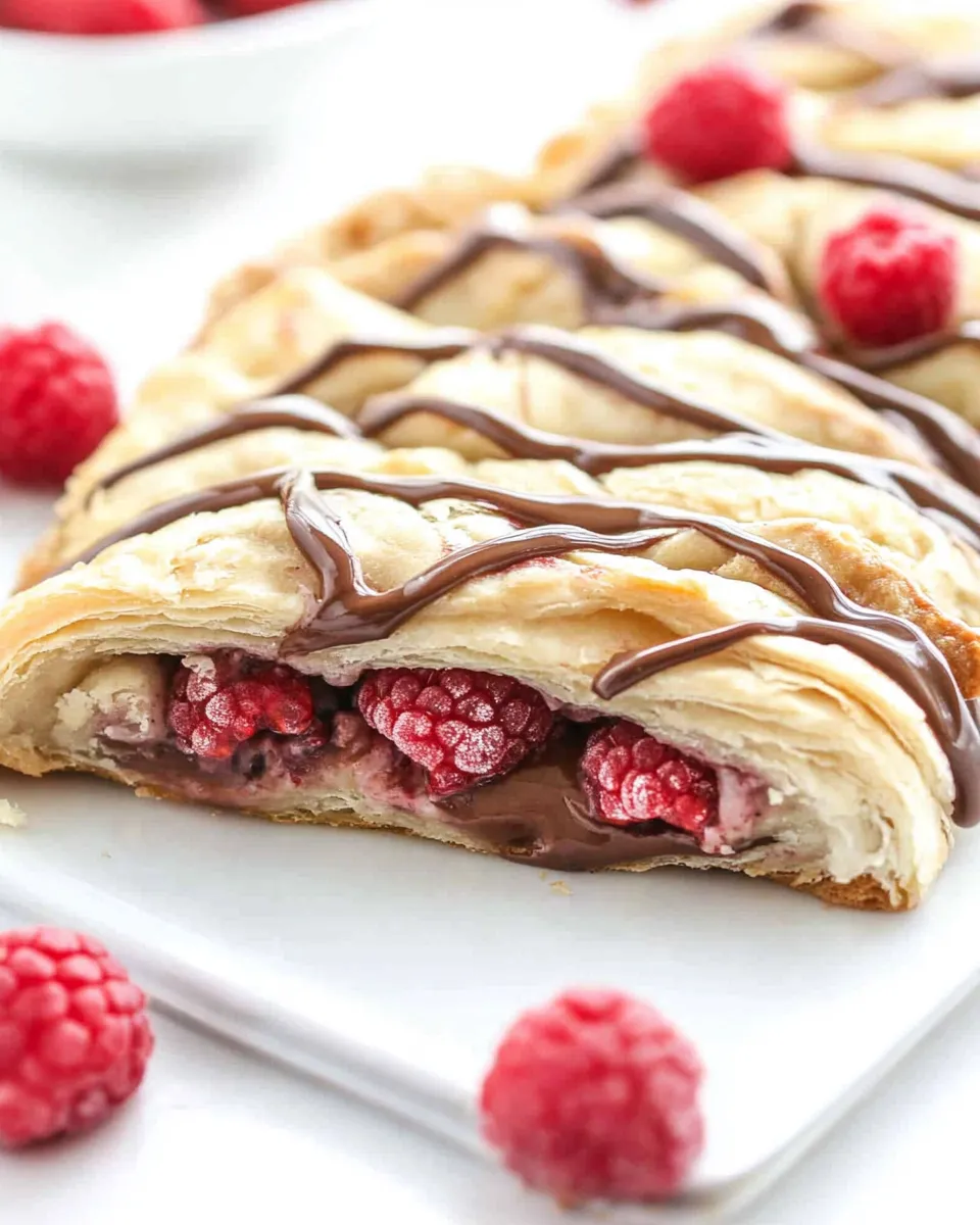 Delicious Easy Raspberry Nutella Danish image