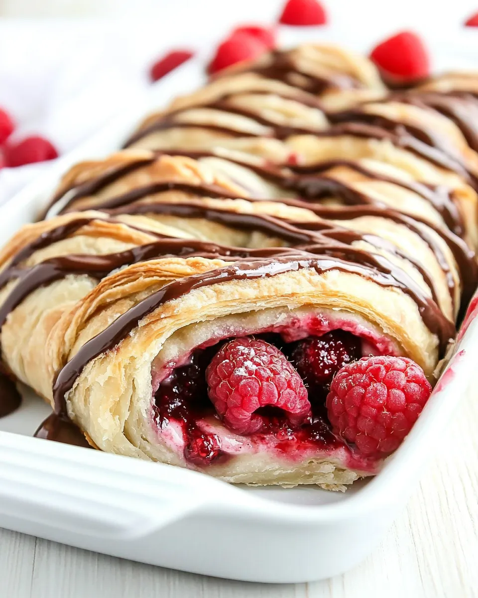 Quick Easy Raspberry Nutella Danish recipe photo