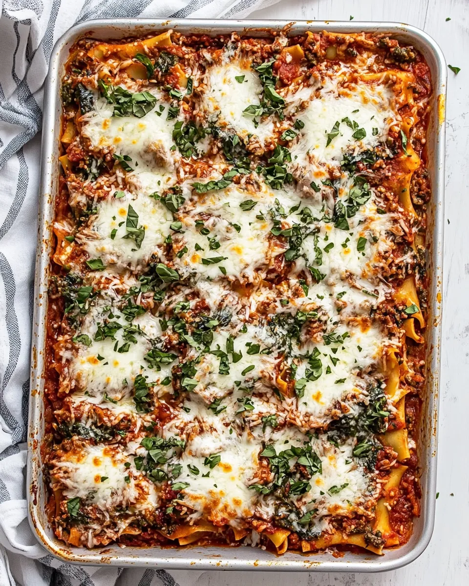 Classic Easy Sheet Pan Lasagna image