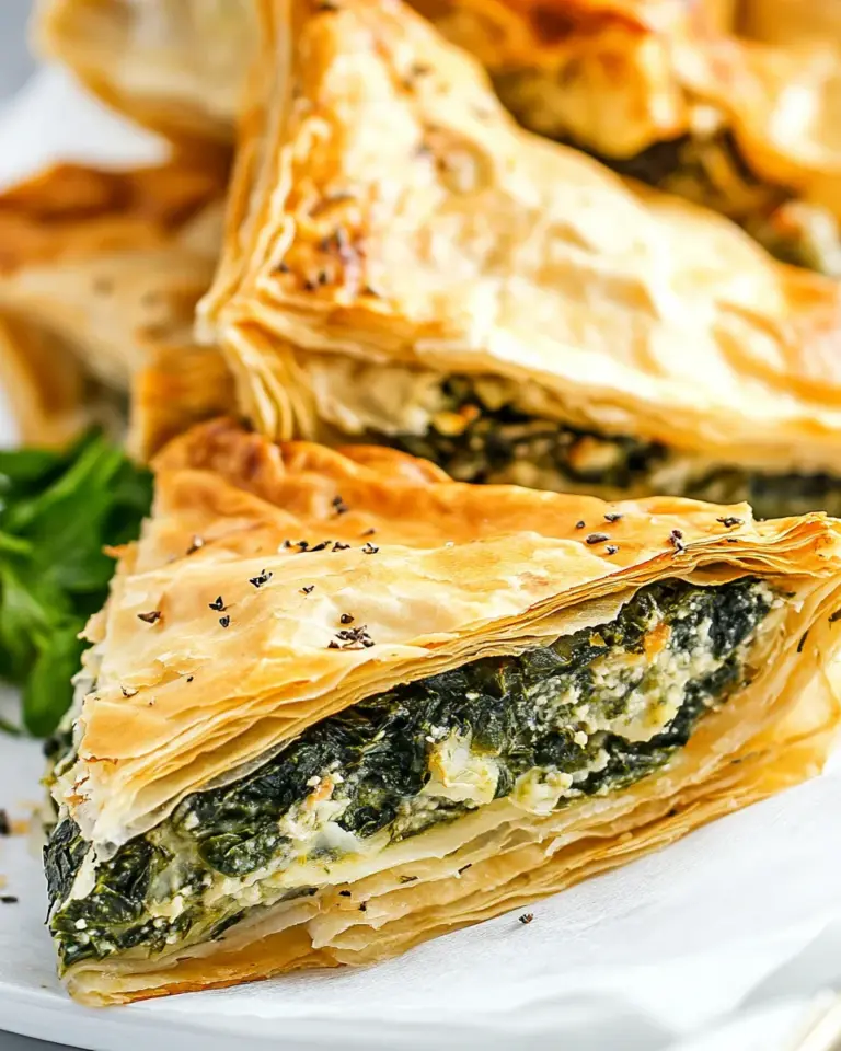 Homemade Easy Spanakopita Recipe (Greek Spinach Pie) photo