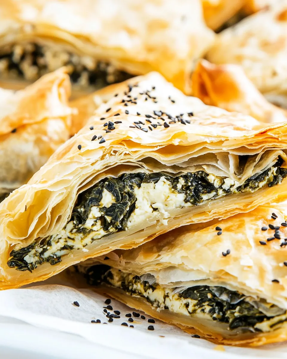 Classic Easy Spanakopita Recipe (Greek Spinach Pie) image