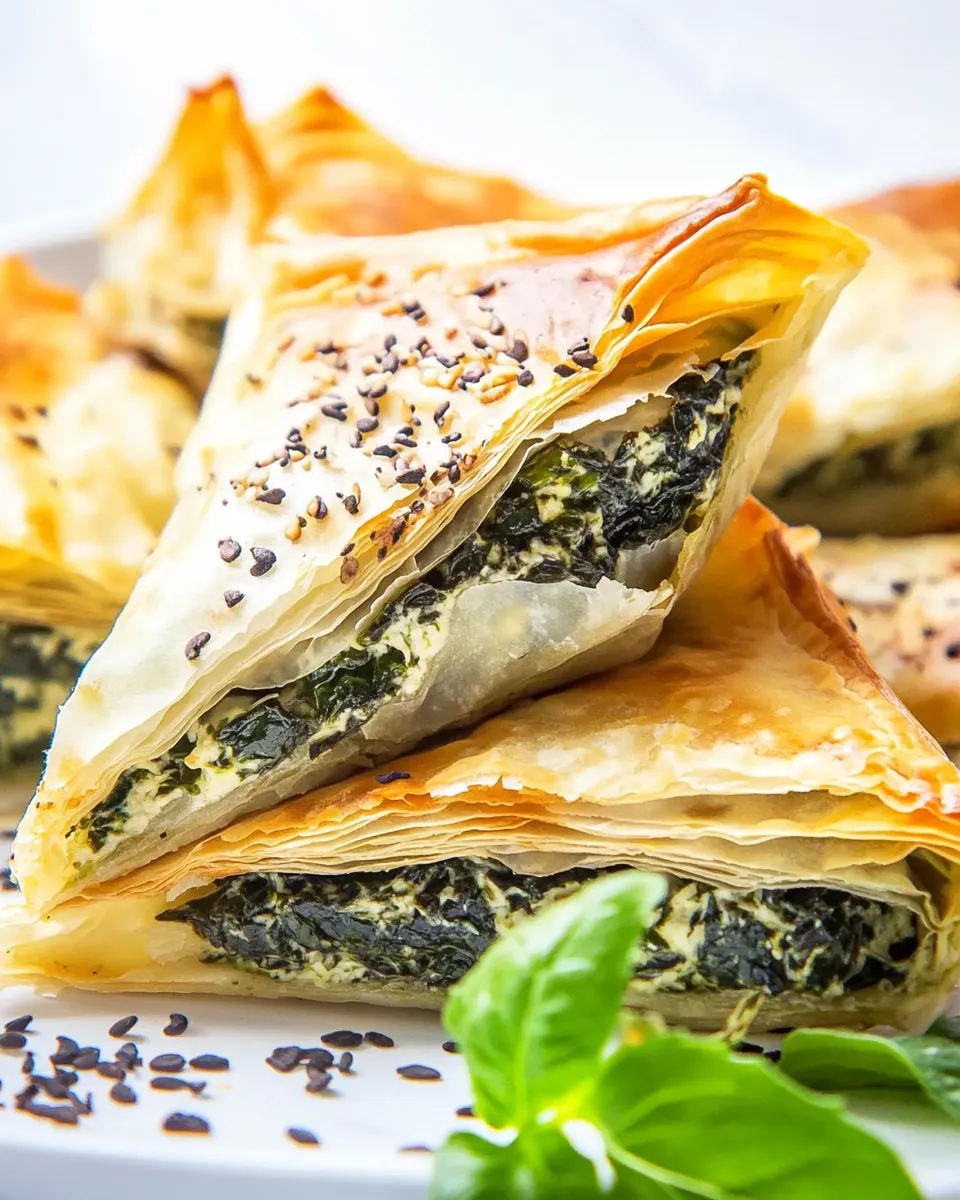 Quick Easy Spanakopita Recipe (Greek Spinach Pie) recipe photo