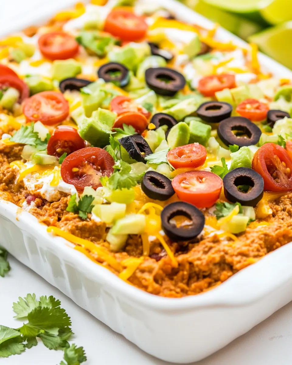 Delicious Easy Taco Dip recipe photo