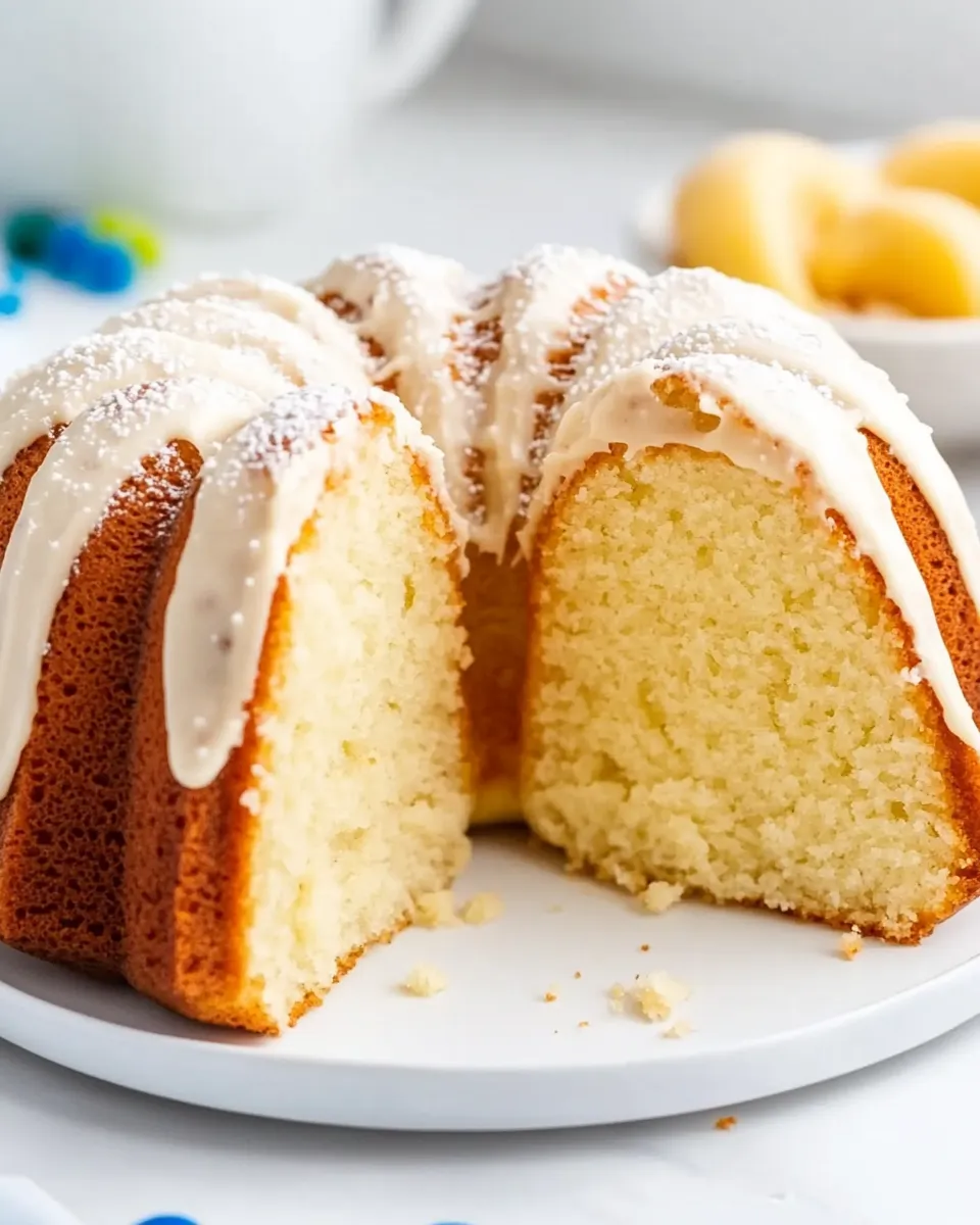 Classic Easy Vanilla Bundt Cake with Cream Cheese Frosting image