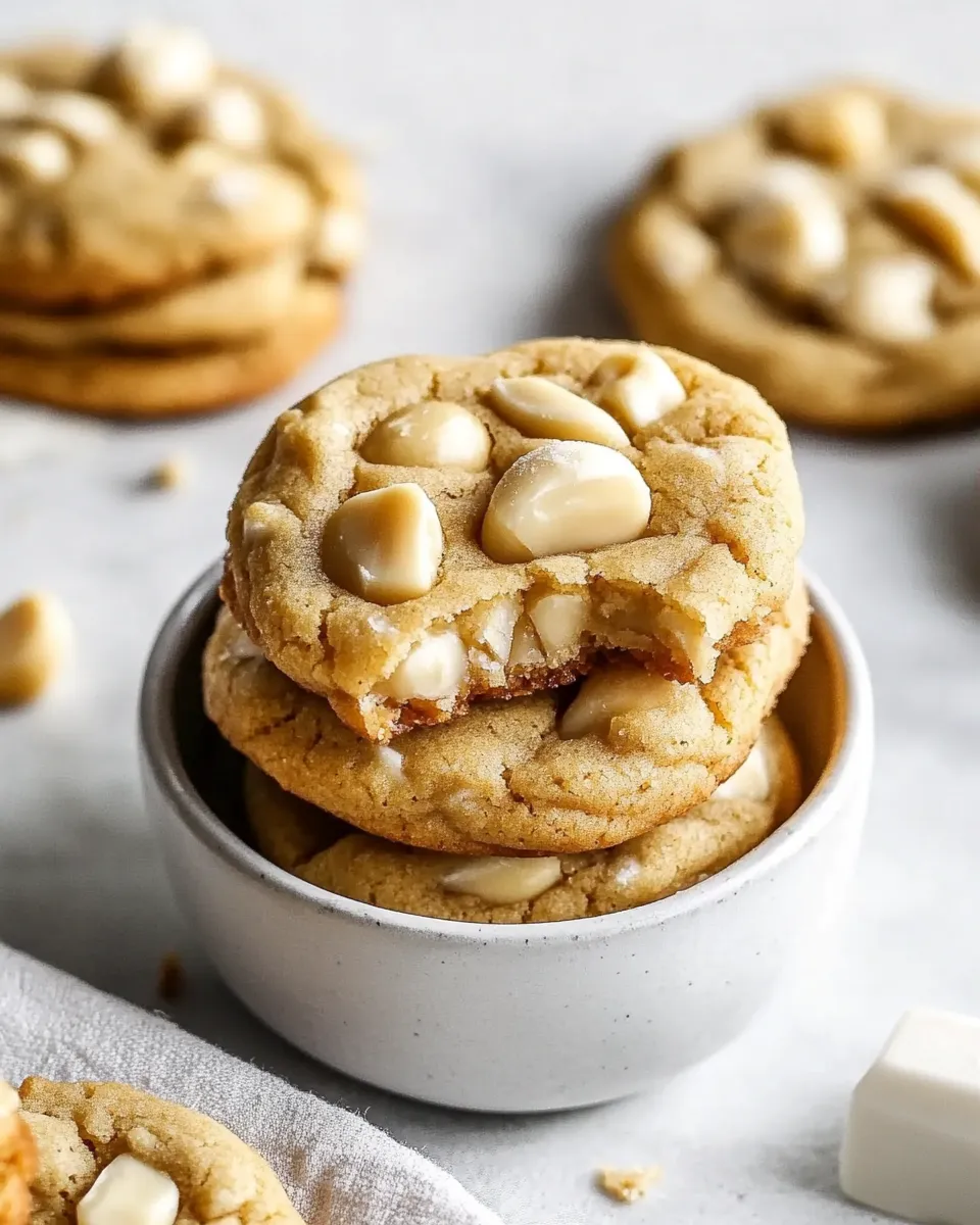 Delicious Easy White Chocolate Macadamia Nut Cookies shot