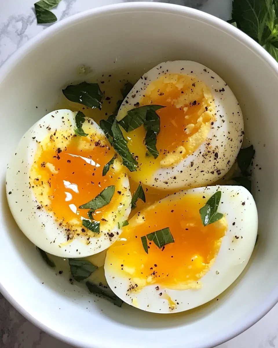 Quick Easy & Fast Sous Vide Soft Boiled Eggs Recipe shot