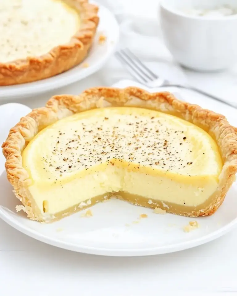 Homemade Egg Custard Pie photo