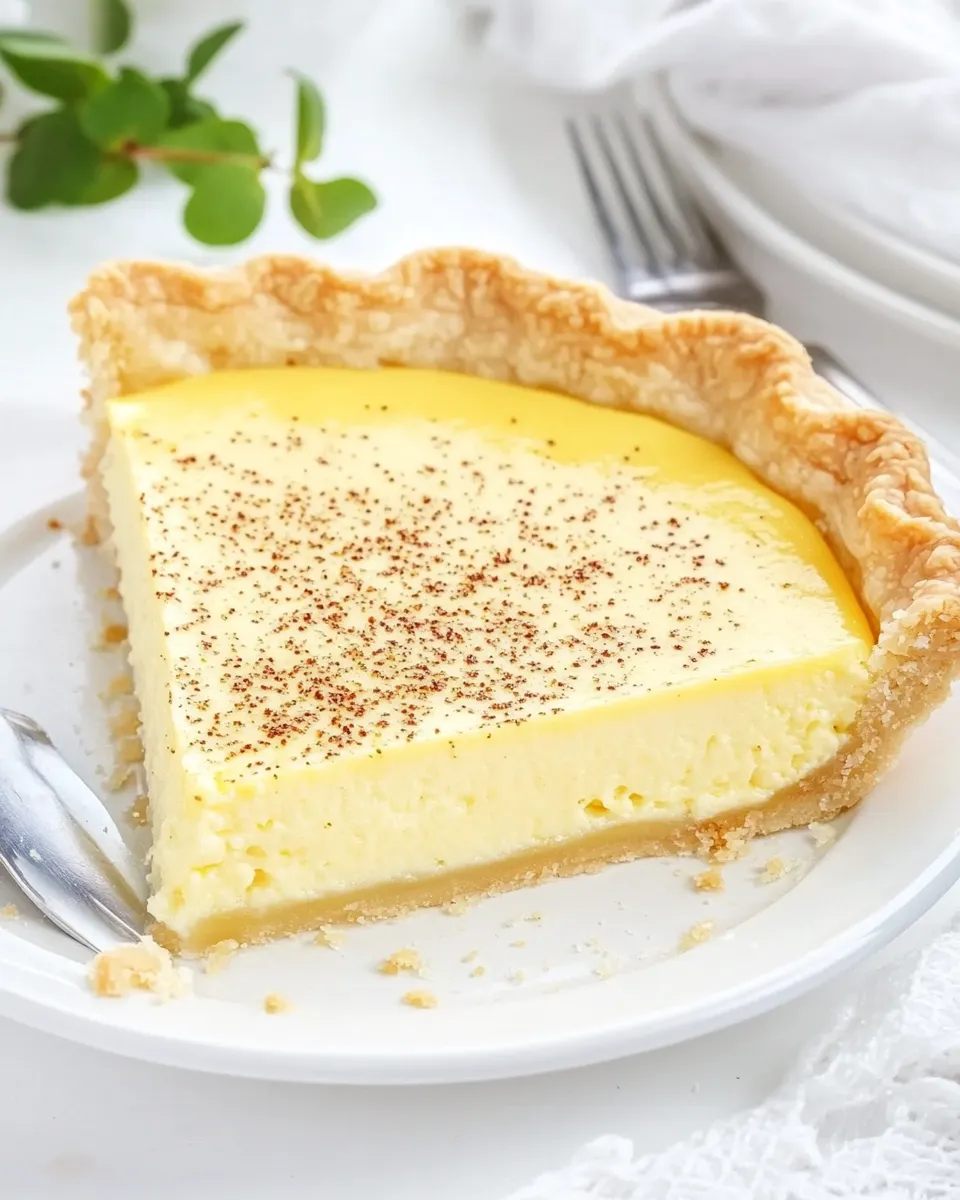 Classic Egg Custard Pie image