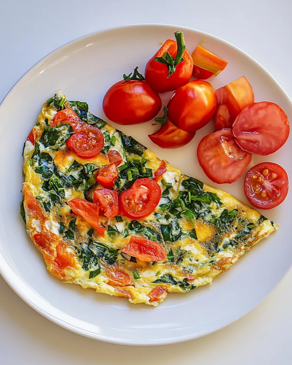 Delicious Egg White Omelette shot