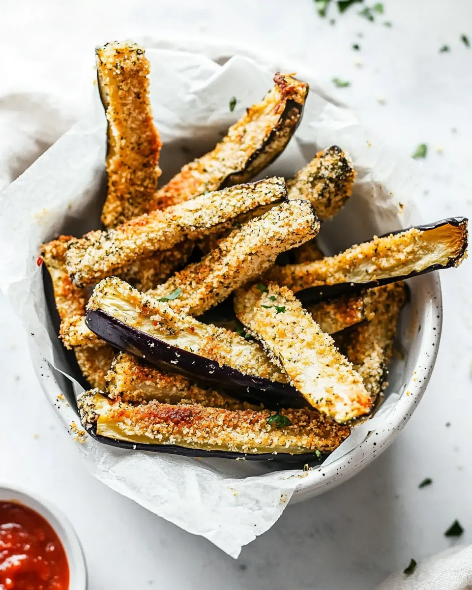 Homemade Eggplant Sticks (Baked or Air Fryer) photo