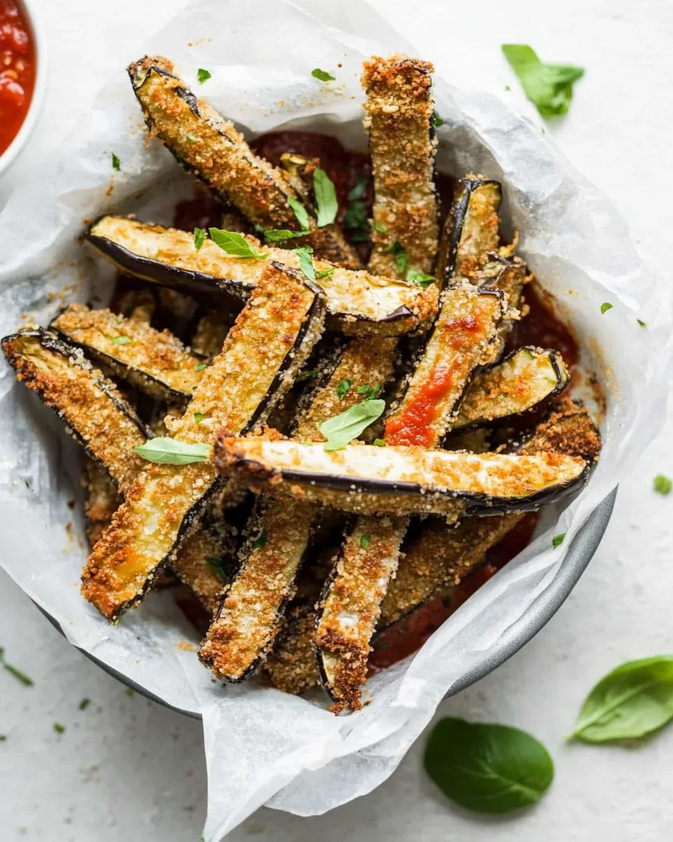Tasty Eggplant Sticks (Baked or Air Fryer) dish photo