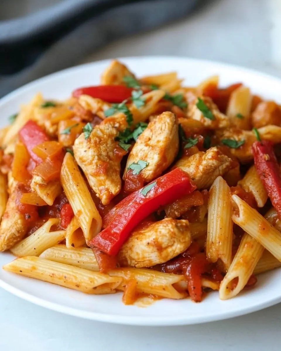 Homemade Fajita Chicken and Enchilada Pasta dish photo