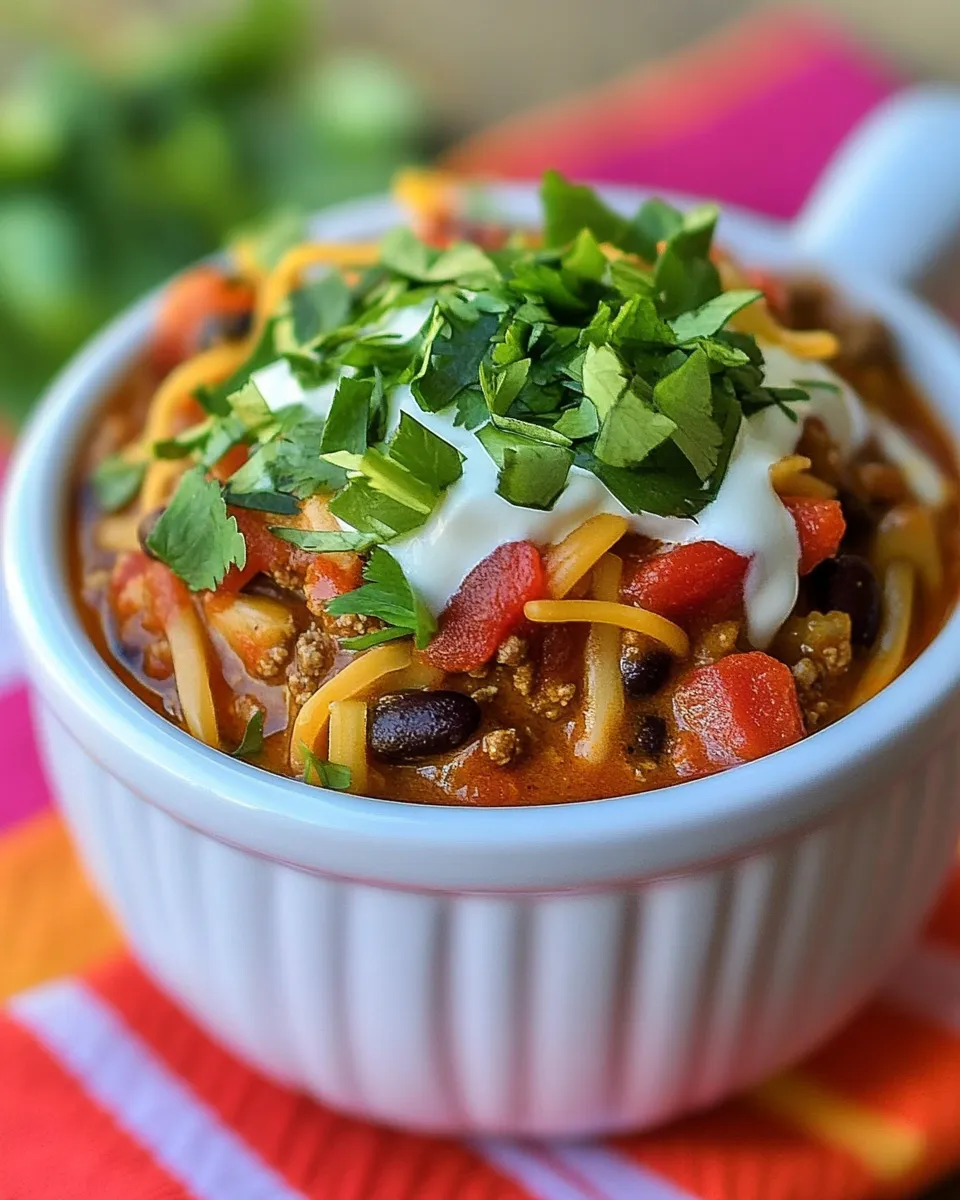 Easy Fajita Chili recipe photo