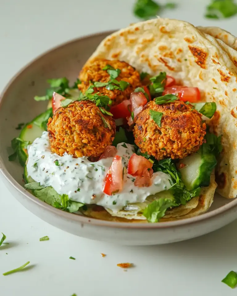 Homemade Falafel Gyro photo
