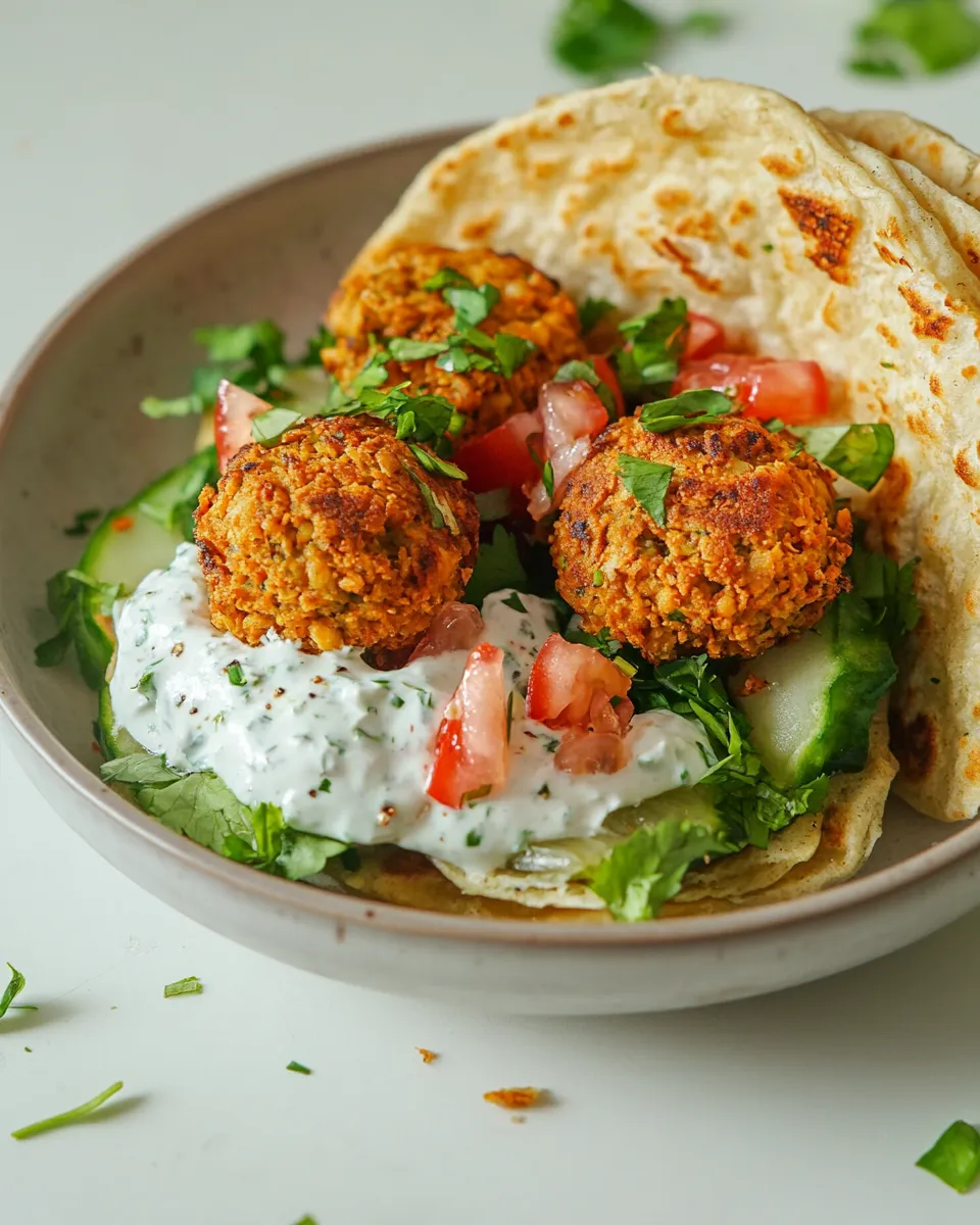 Homemade Falafel Gyro photo