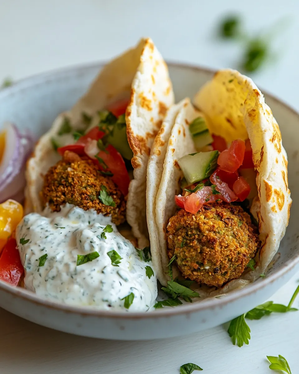 Easy Falafel Gyro recipe photo