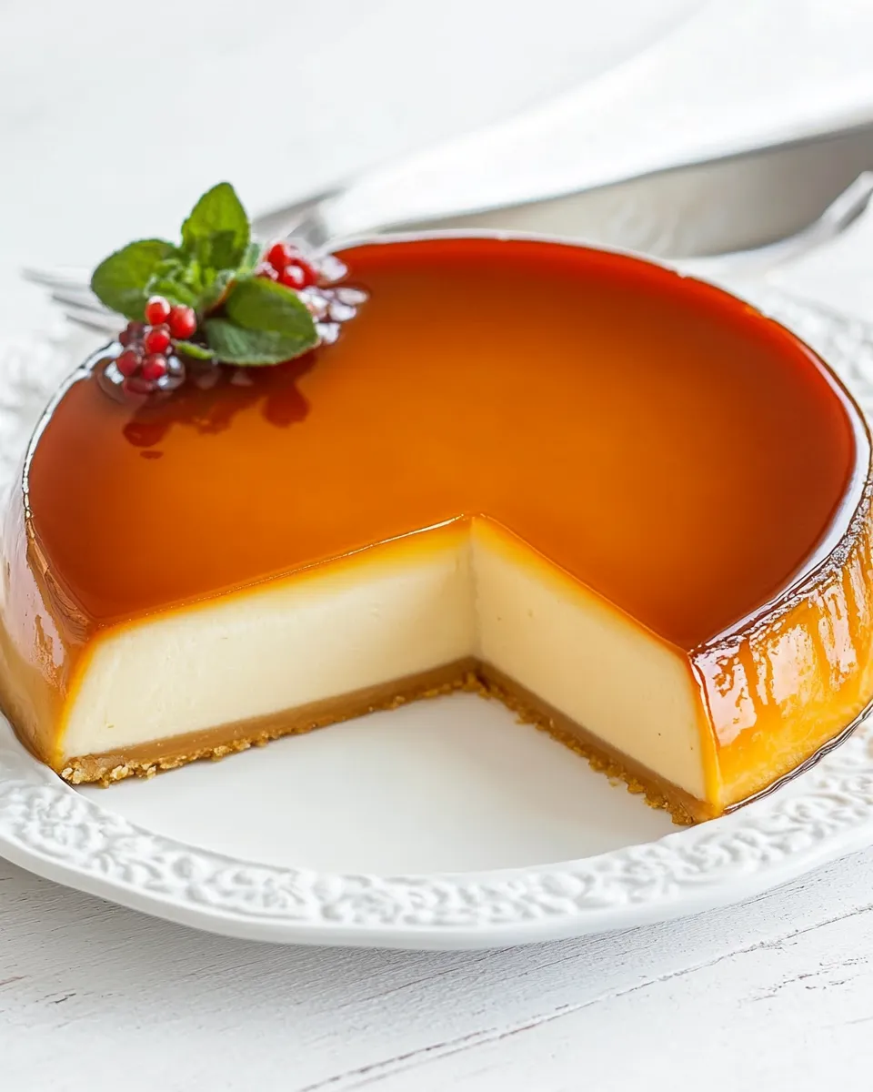 Delicious Flan shot