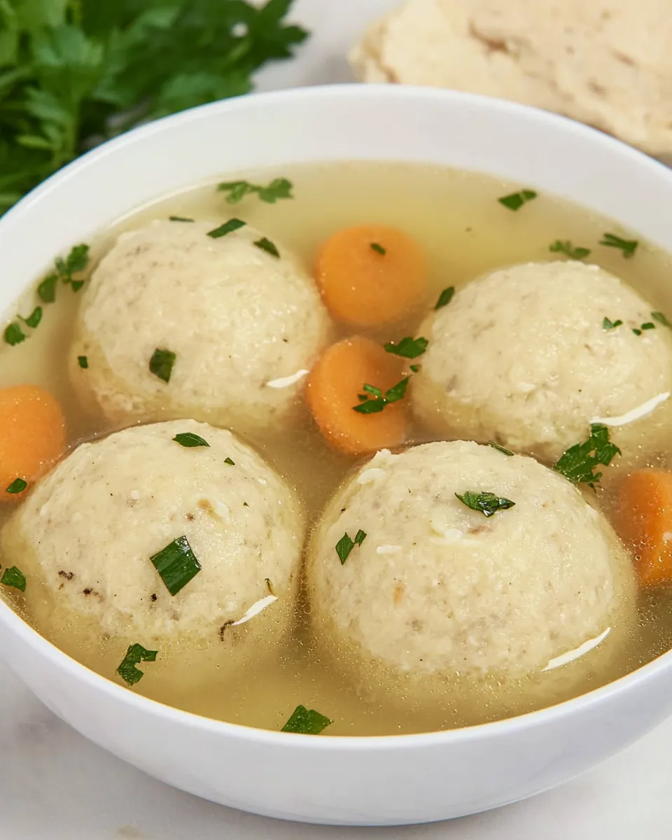 Homemade Floater Matzo Balls photo