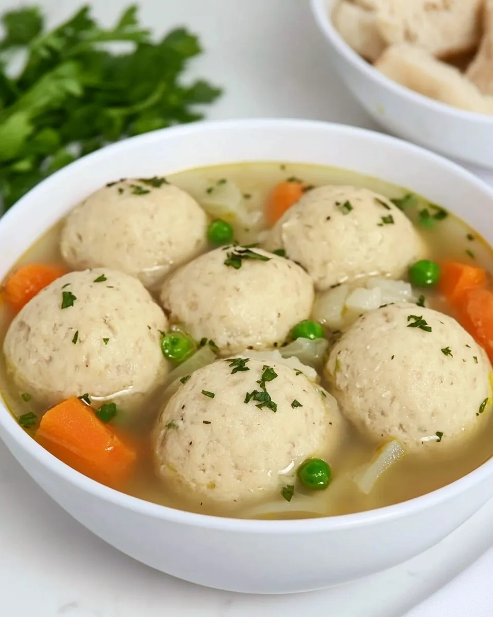 Delicious Floater Matzo Balls shot
