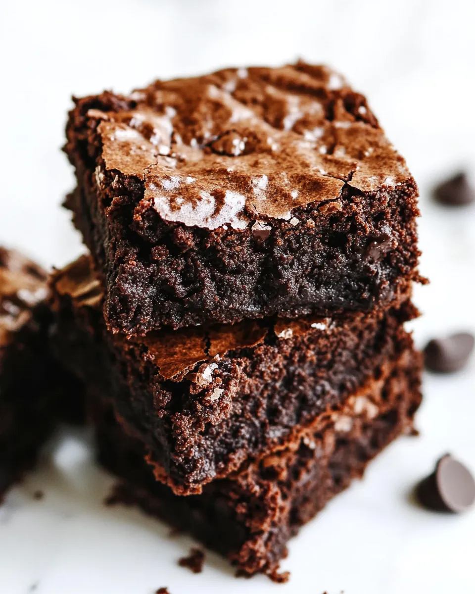 Homemade Flourless Chocolate Brownies photo