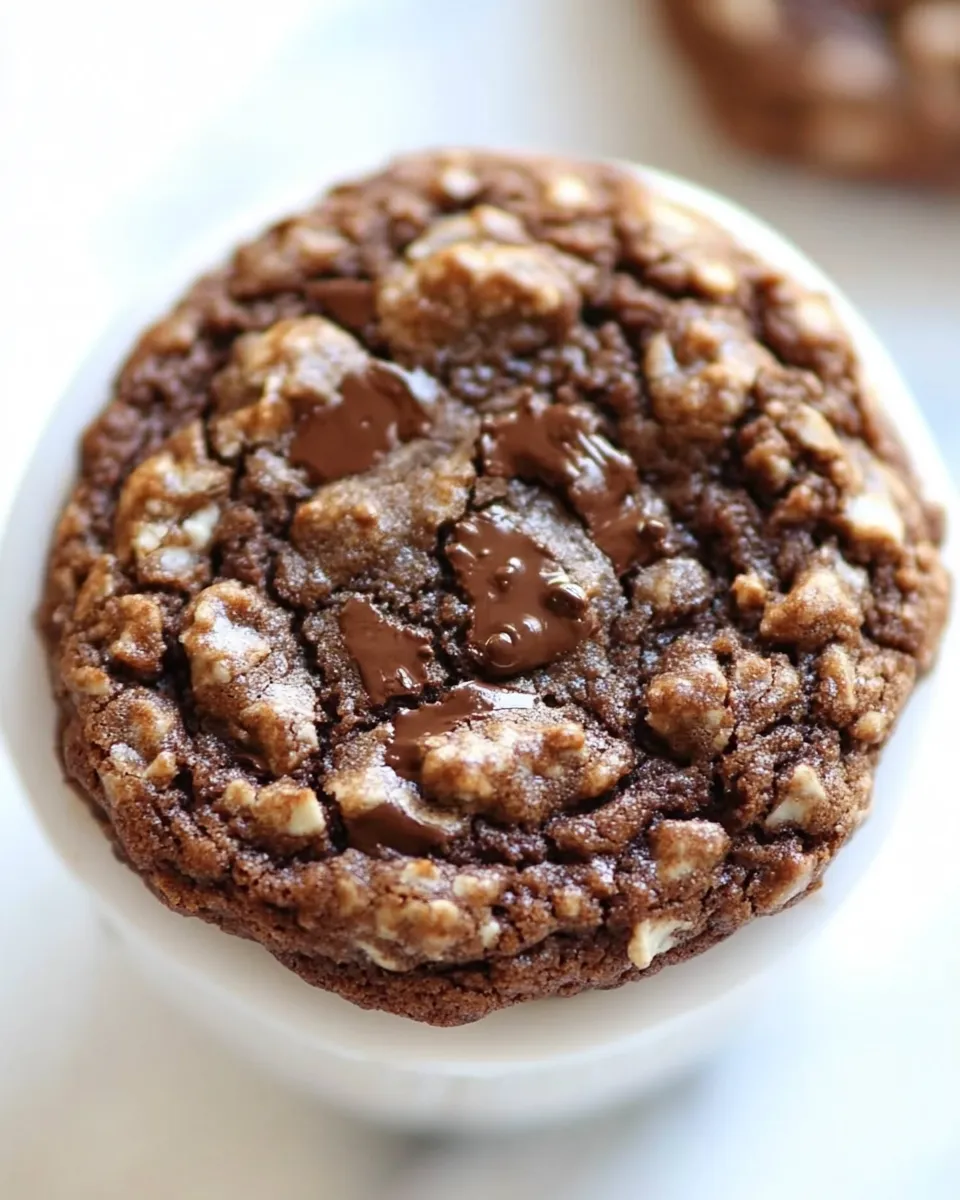 Delicious Flourless Chocolate Cookies shot