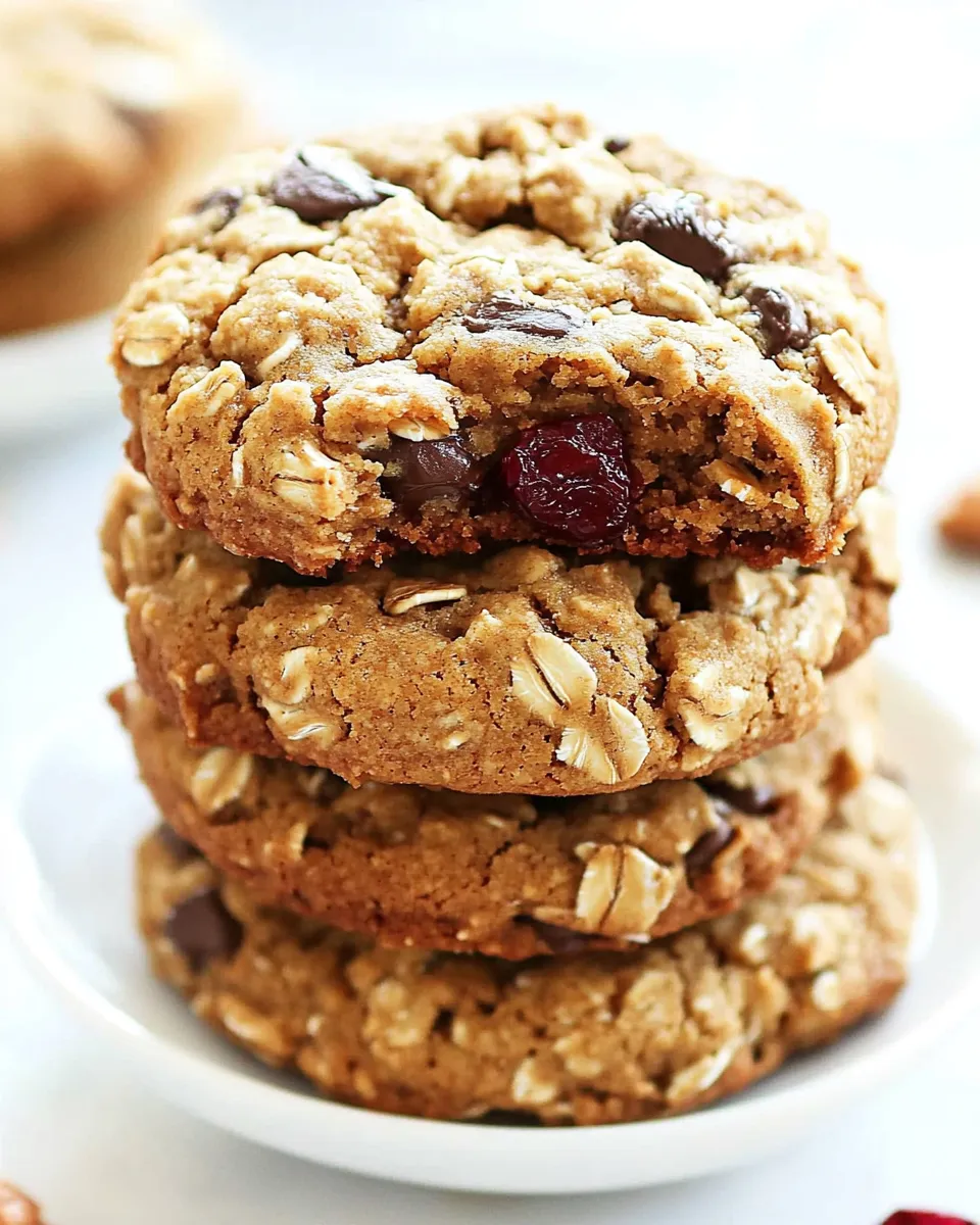 Quick Flourless Peanut Butter Oatmeal Cookies Recipe shot