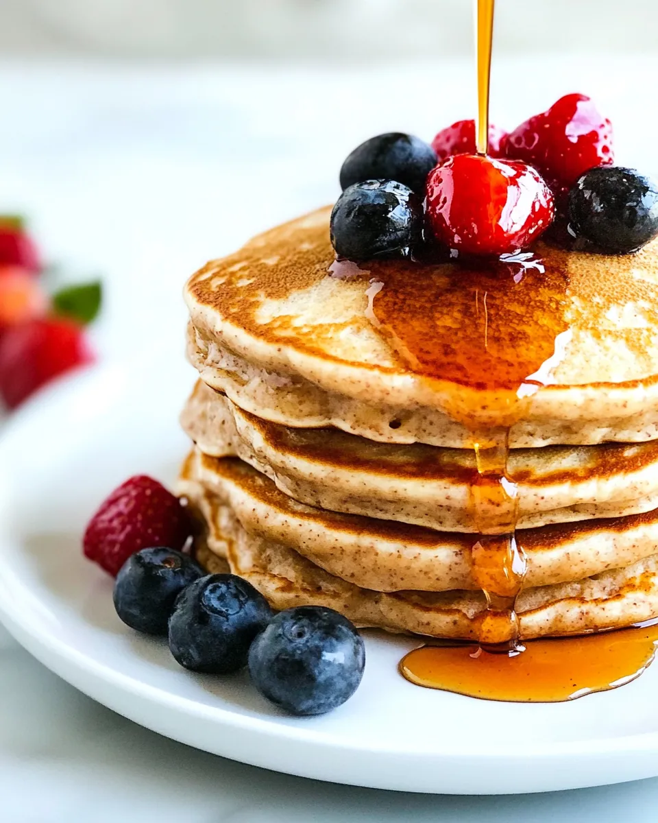 Classic Fluffy Whole Wheat Pancakes image