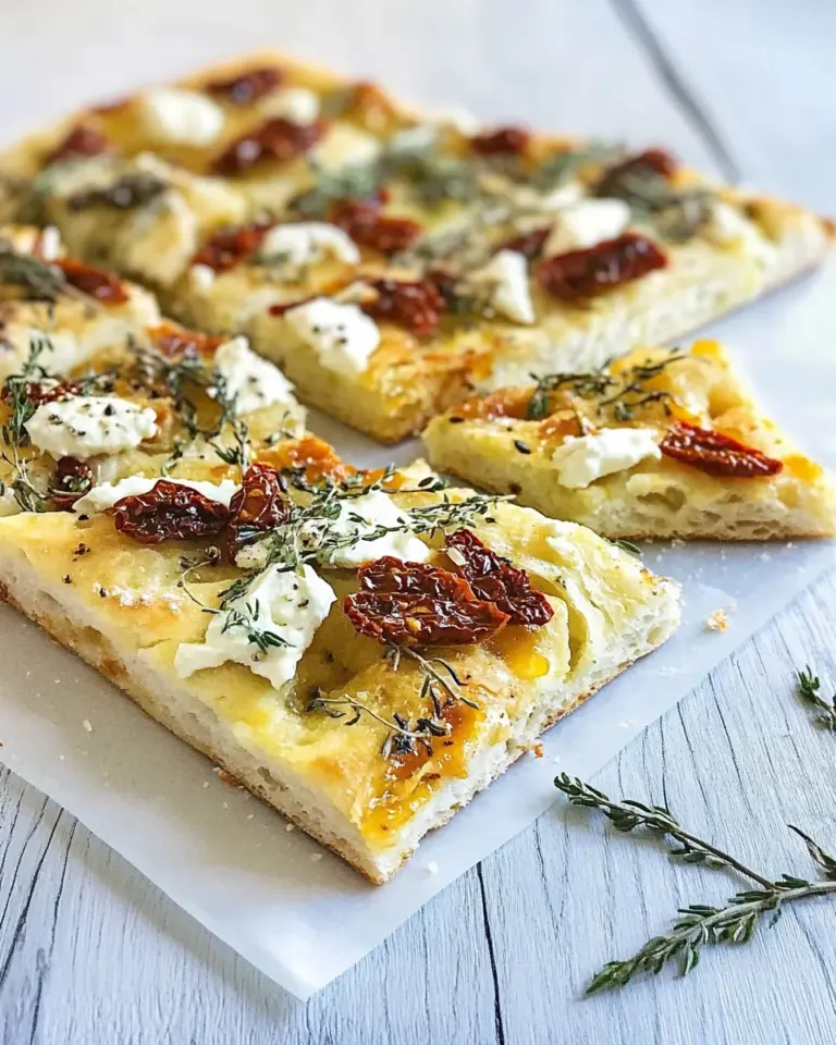 Homemade Focaccia With Sun-Dried Tomatoes photo