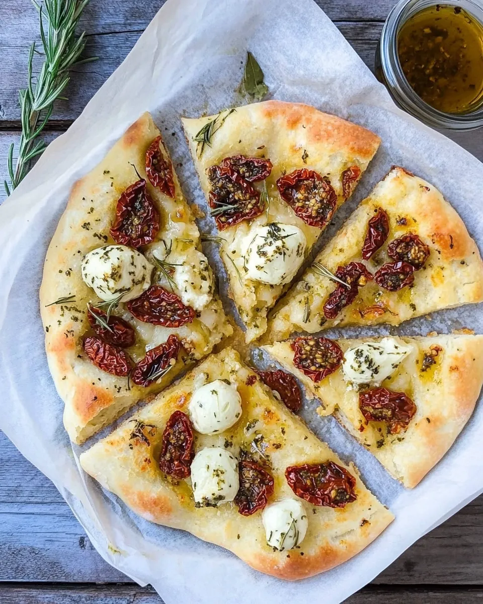 Easy Focaccia With Sun-Dried Tomatoes recipe photo