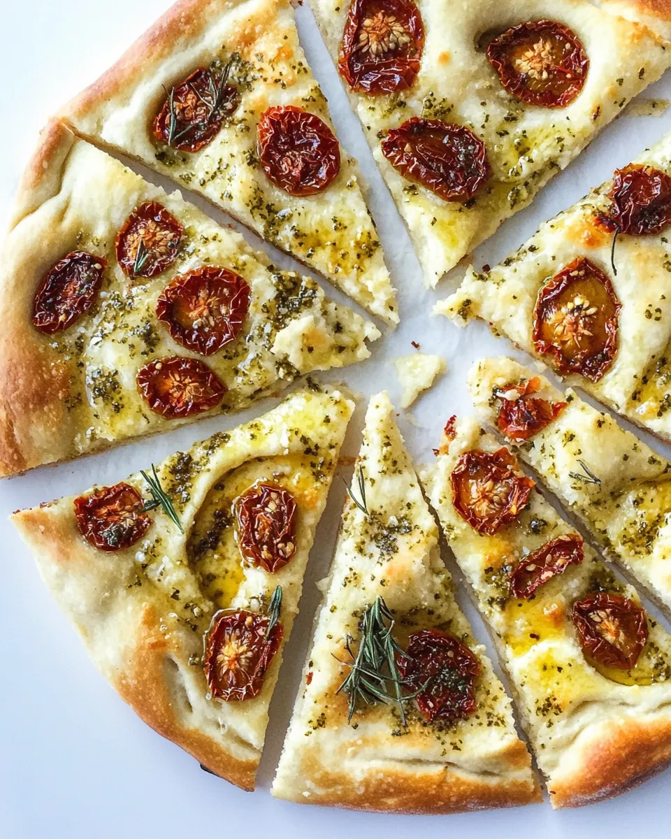 Savory Focaccia With Sun-Dried Tomatoes dish photo