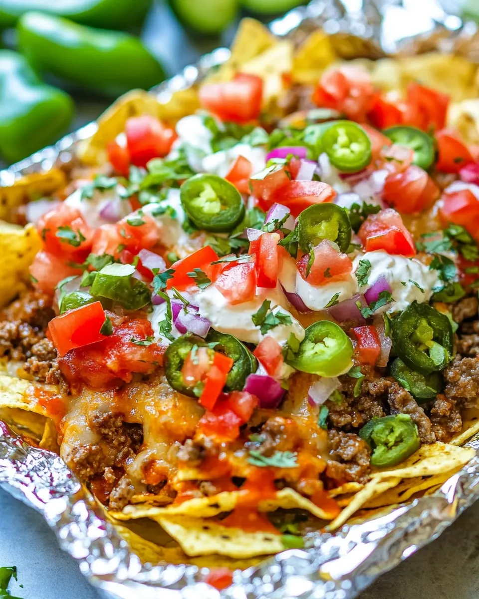 Quick Foil-Pack Baked Nachos Recipe shot
