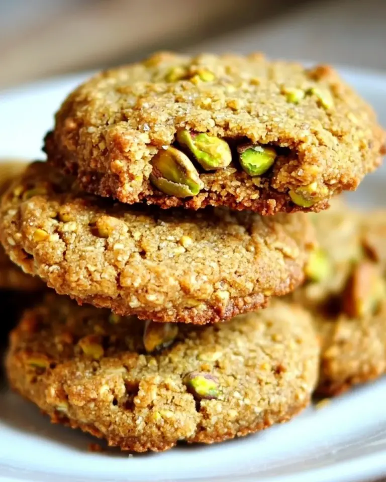 Homemade Four-Ingredient Flourless, Sugar-Free Pistachio Cookies photo