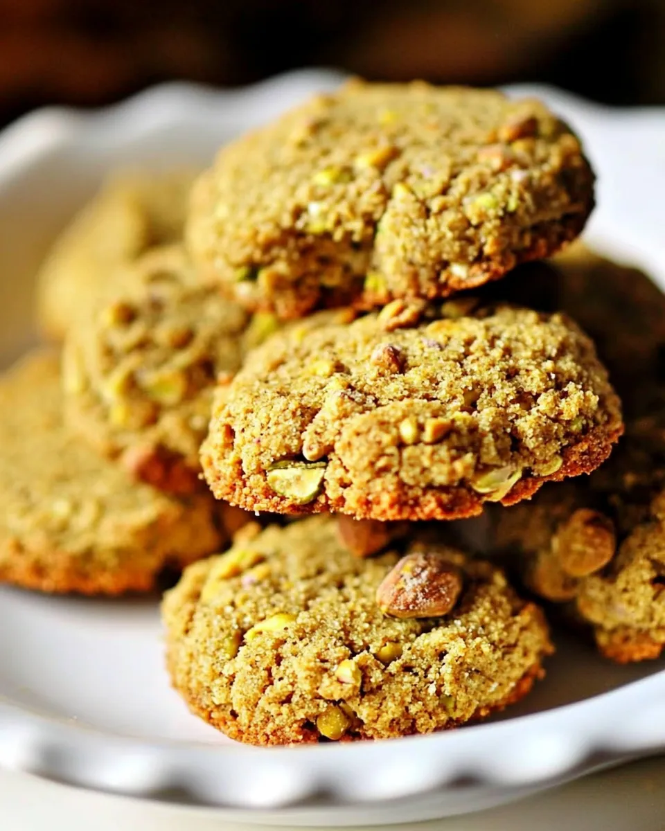 Delicious Four-Ingredient Flourless, Sugar-Free Pistachio Cookies image