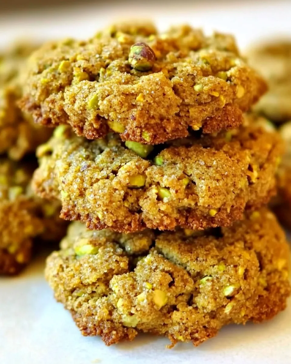 Easy Four-Ingredient Flourless, Sugar-Free Pistachio Cookies recipe photo