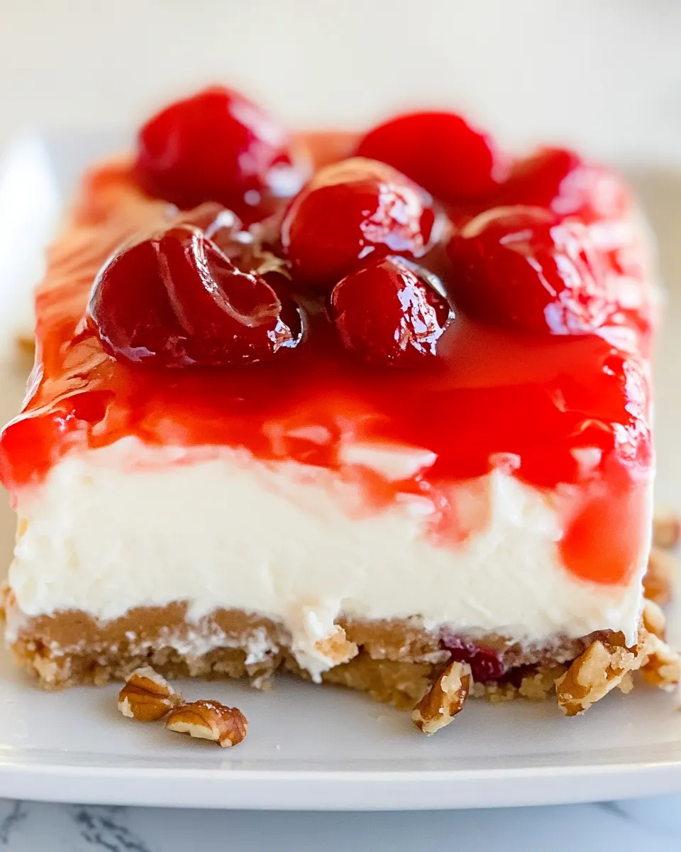Easy Frans No-Bake Cherry & Walnut Cheesecake recipe photo