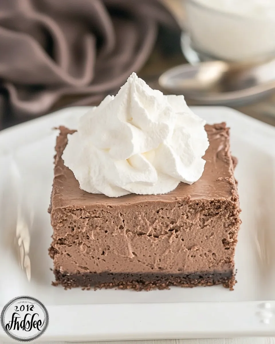 Easy French Silk Pie Brownies recipe photo
