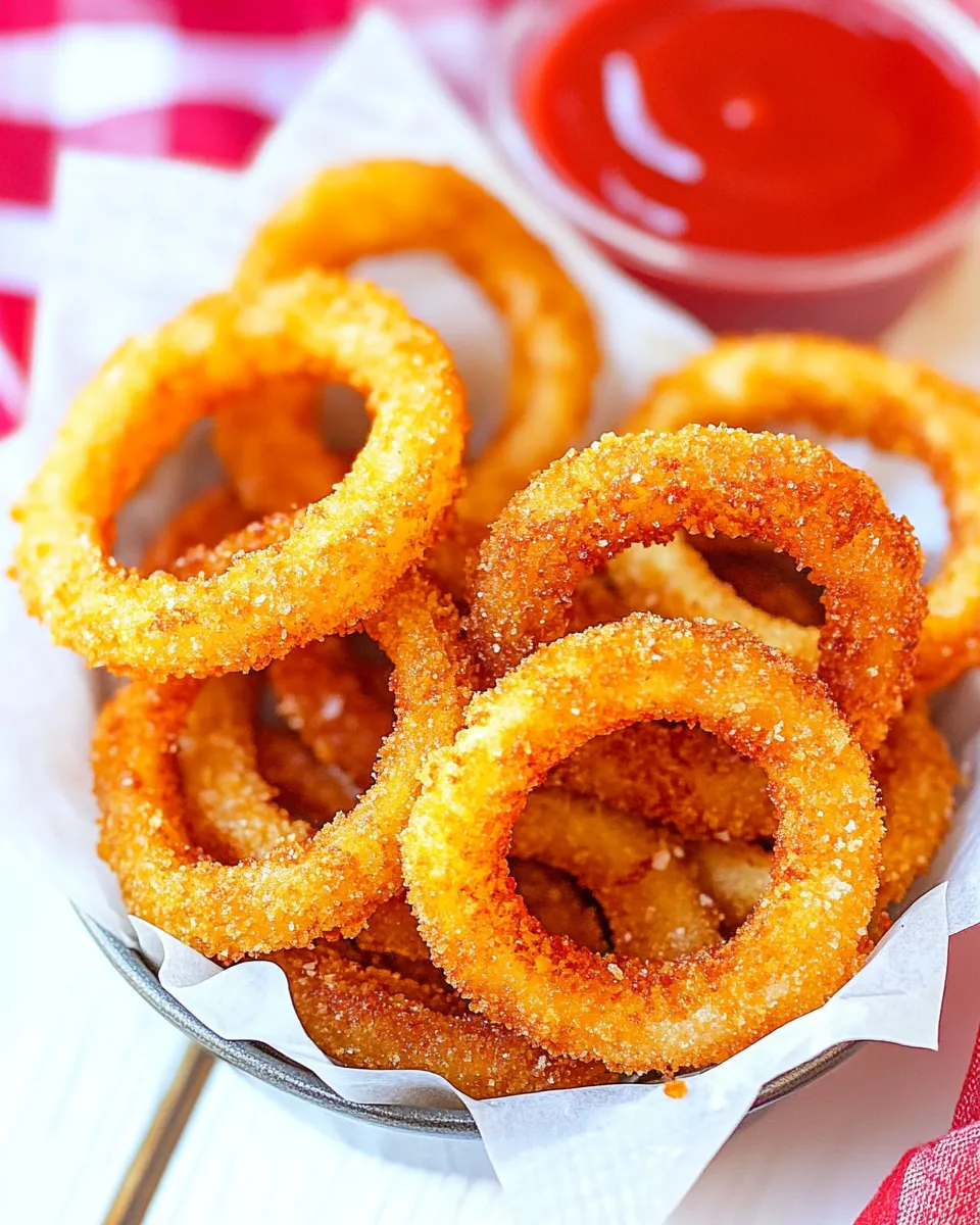 Classic Frozen Onion Rings In The Air Fryer image