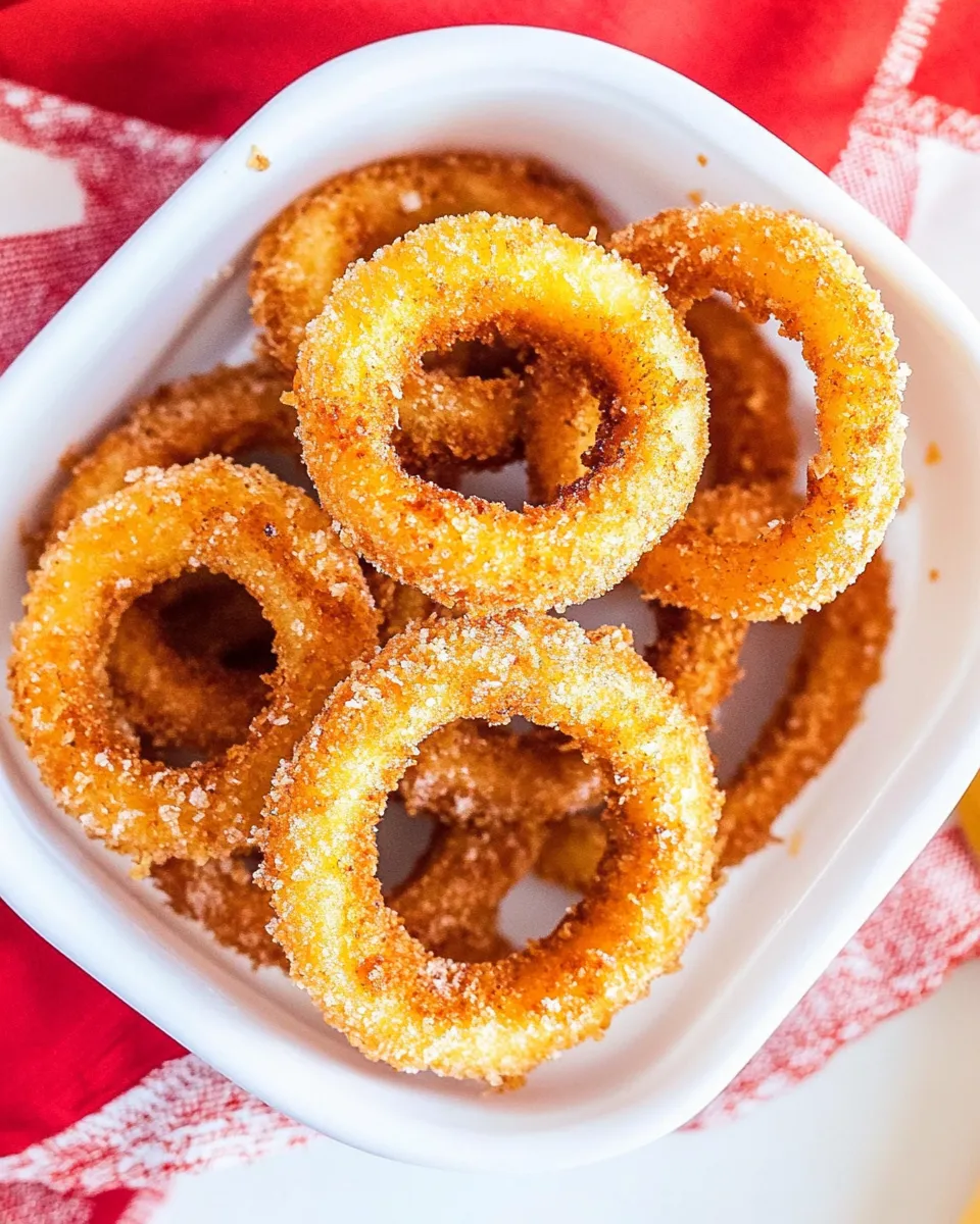 Delicious Frozen Onion Rings In The Air Fryer shot
