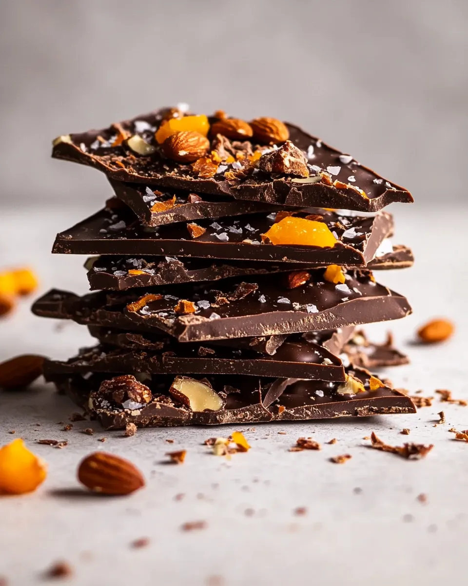 Tasty Fruit and Nut Chocolate Bark recipe photo