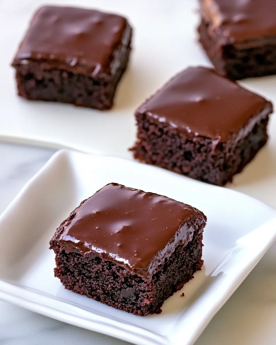 Delicious Fudge Brownies with Chocolate Ganache recipe photo
